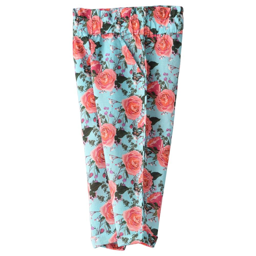 Jelliene - Woven Pull On Pant W/ Paperbag Waist 