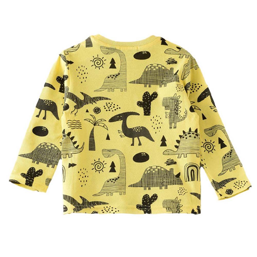 Jam - Dinosaur All Over Printed T-Shirt - Yellow