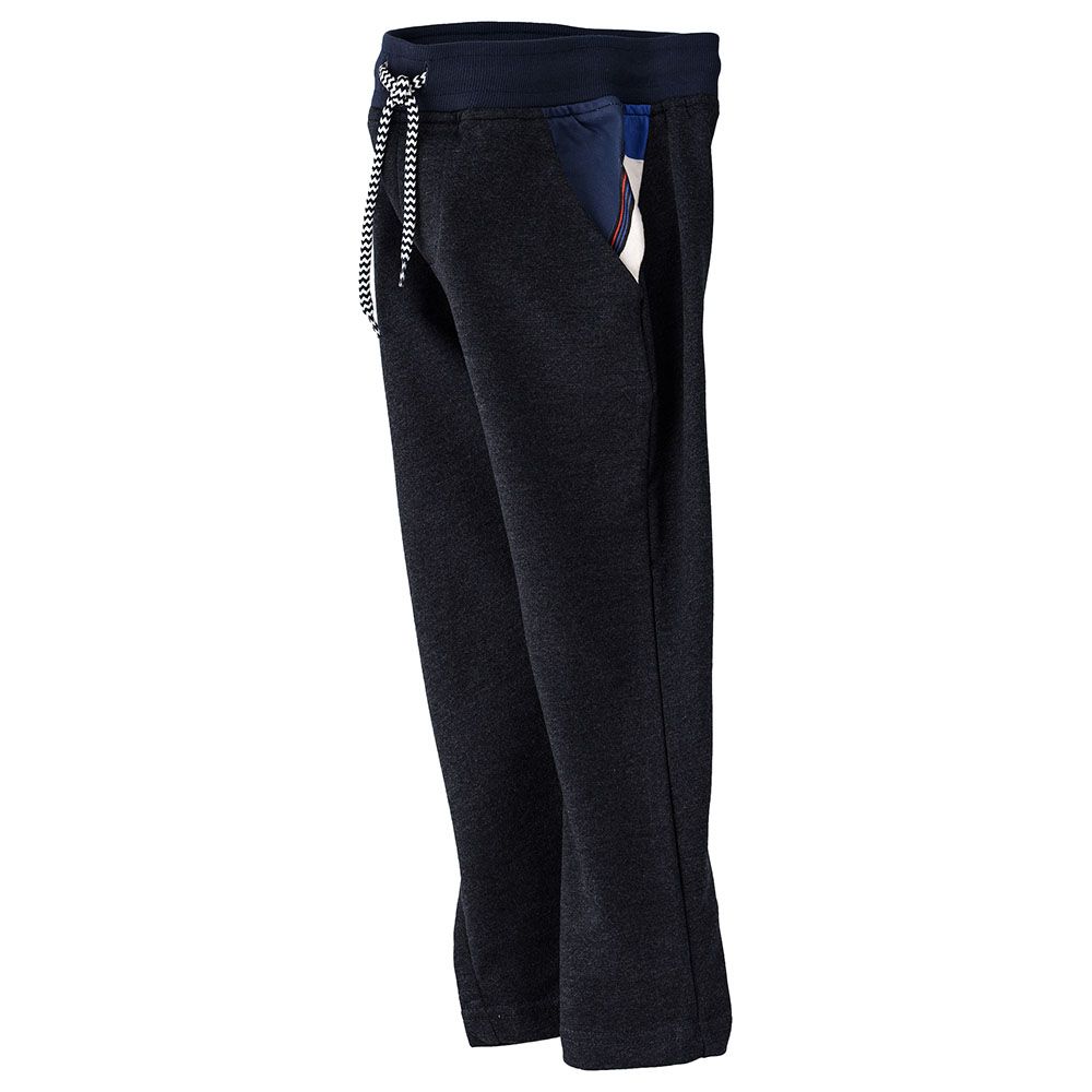 Jam - Knit Jogger With Zip At Bottom - Blue