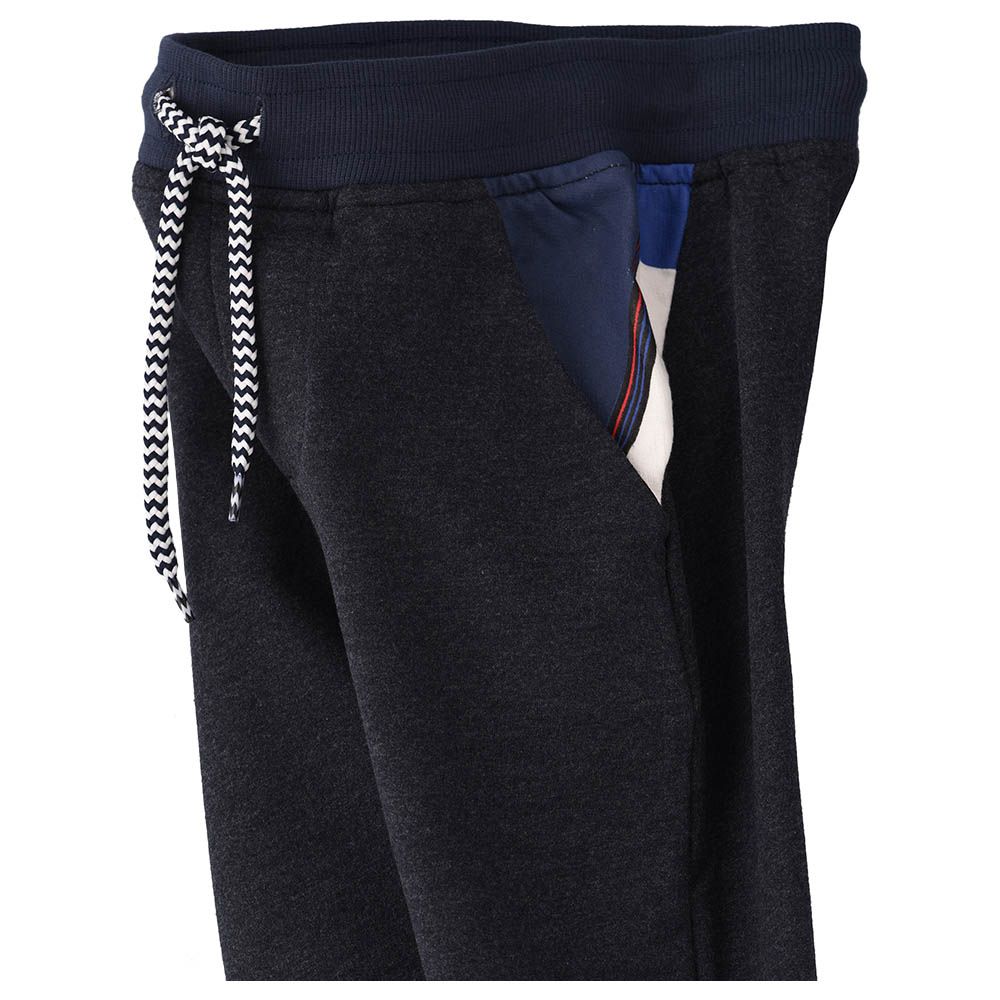 Jam - Knit Jogger With Zip At Bottom - Blue