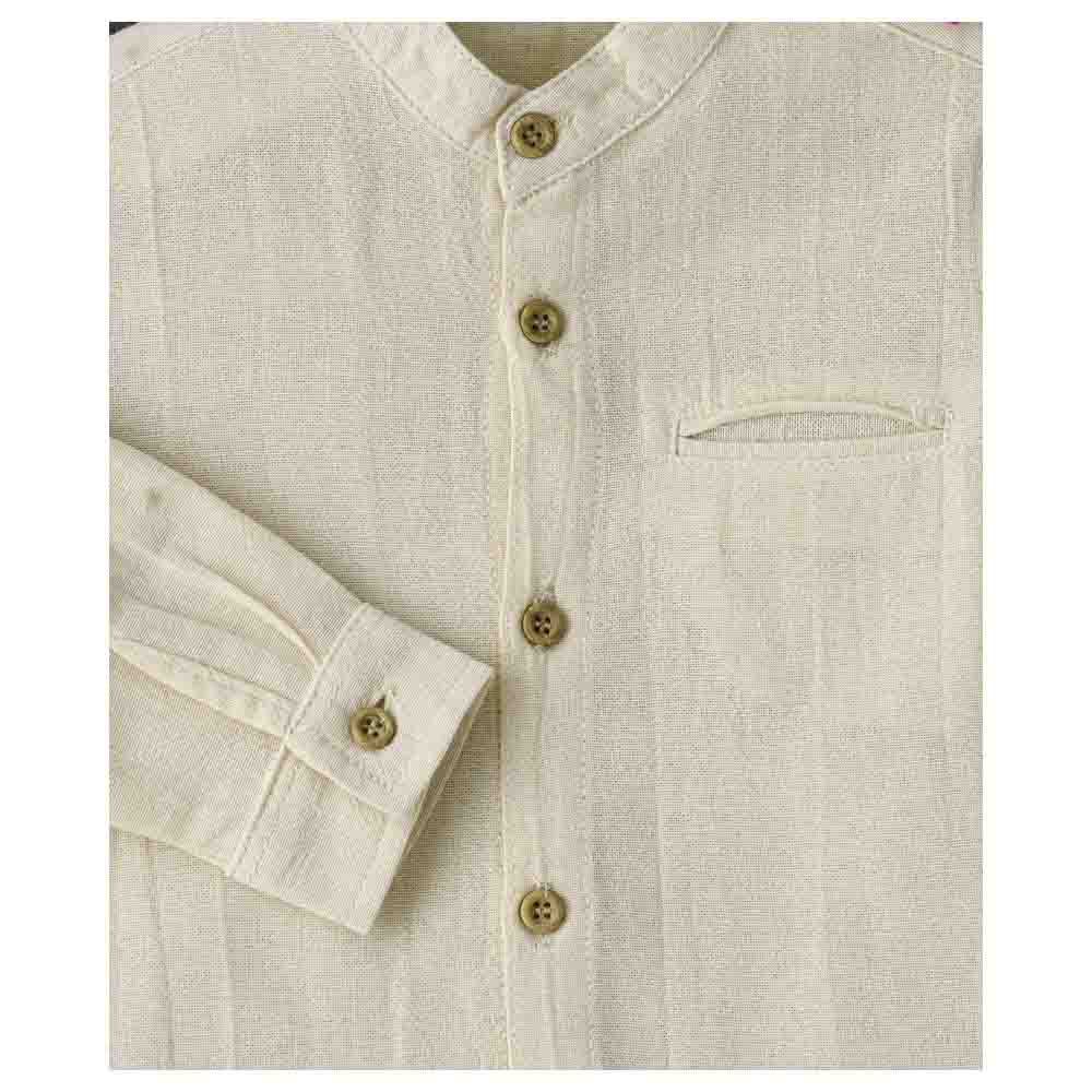 Jam - Woven Solid Shirt - Beige