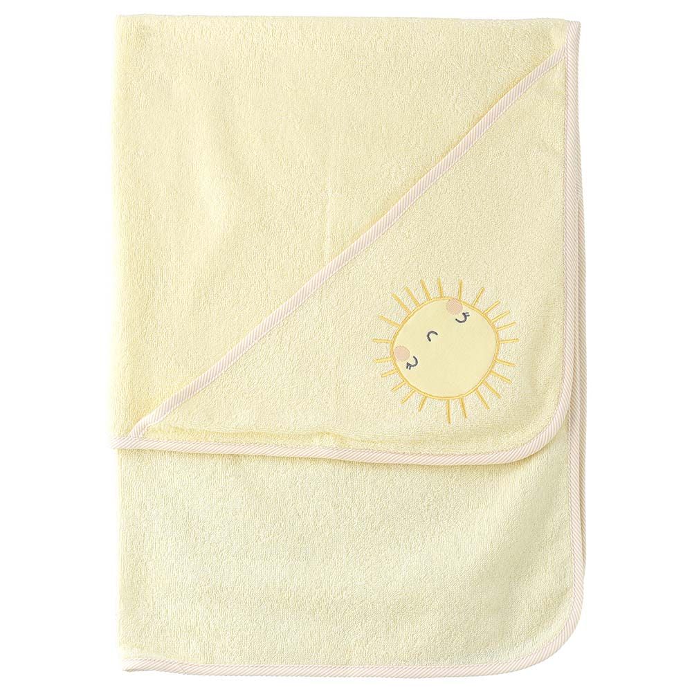 Tiny Hug - Baby Blanket With Hood - Yellow