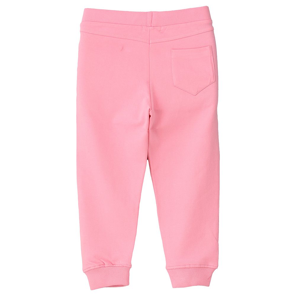 Jelliene - Knit Jogger Pants With Pocket - Pink