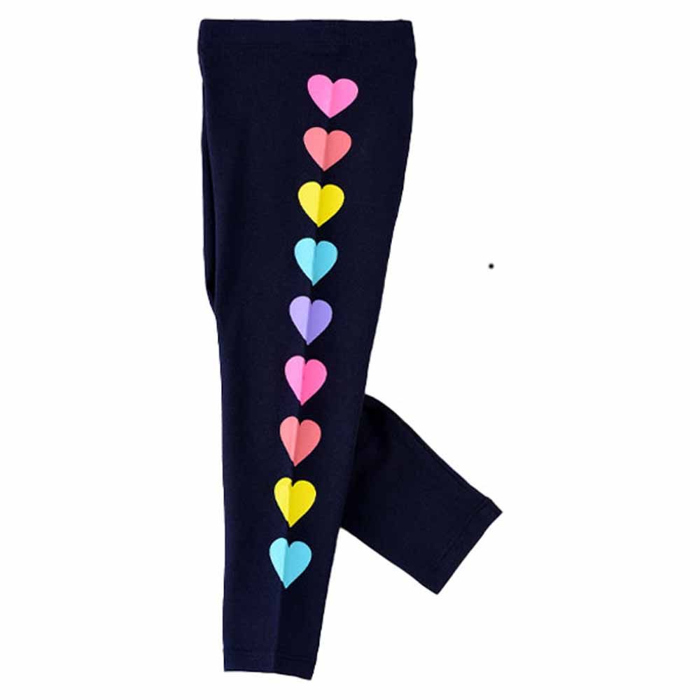 Jelliene - Girls Legging w/ Side Seam Design - Navy