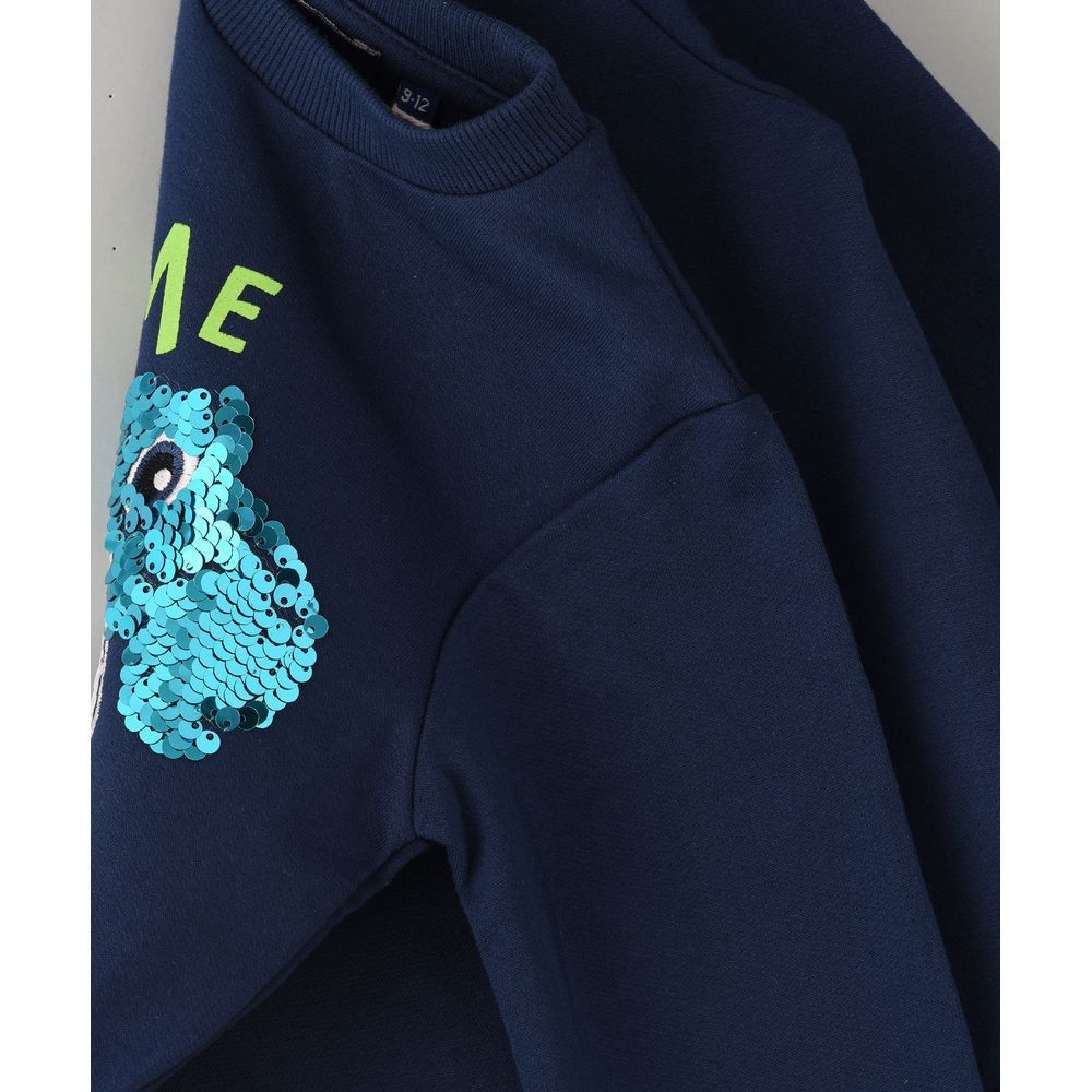 Jam - Awesome Knit Sweat Top - Blue