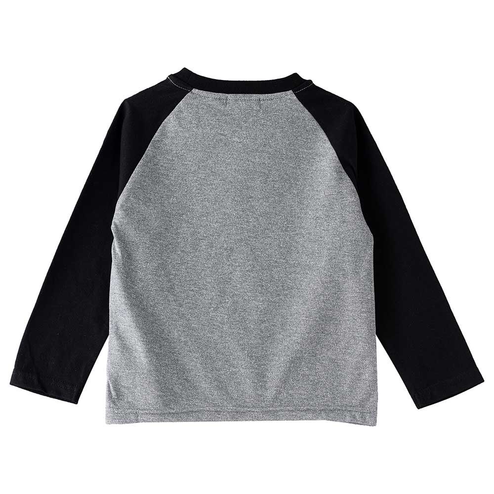 Jam - Good Look Print Knit Top - Grey