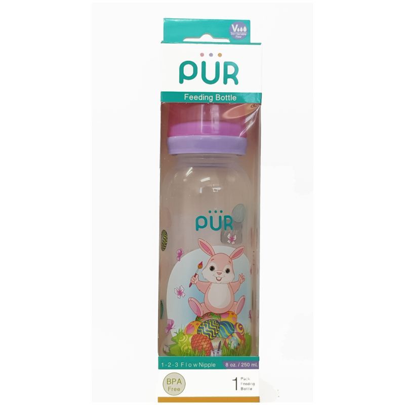 Pur - Classic Round Bottle 8oz - Violet & Pink Cap