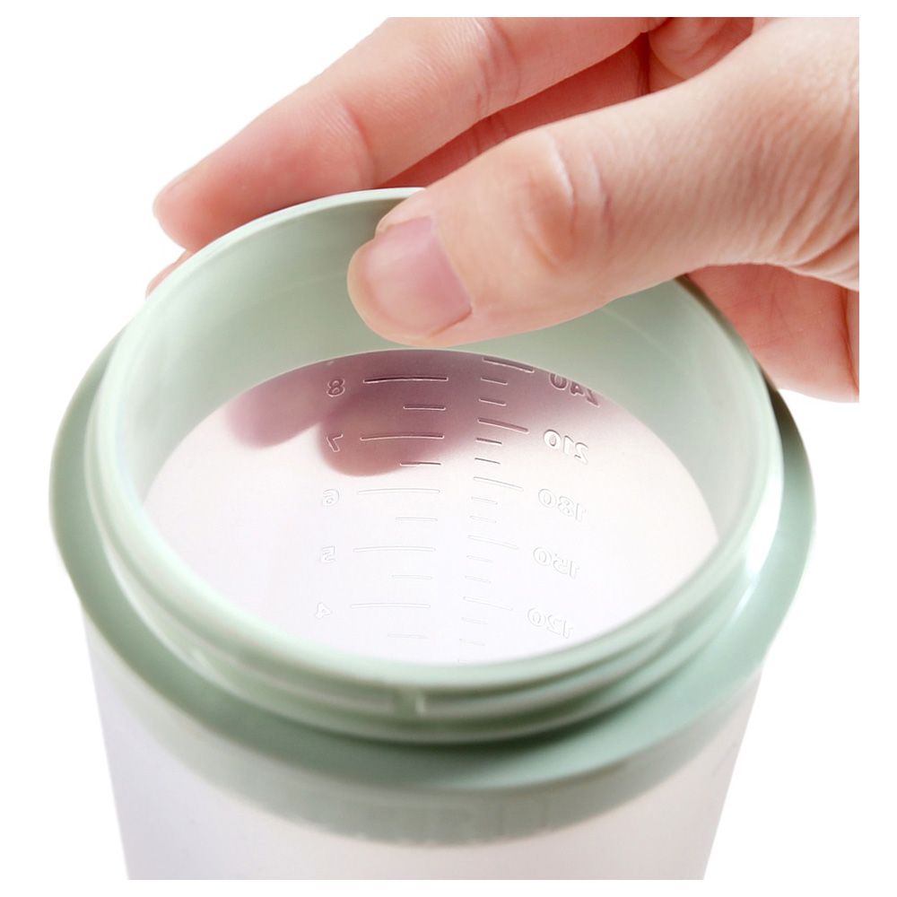 BORRN Silicone BPA Free Non-Toxic Feeding Bottle 240ml Green