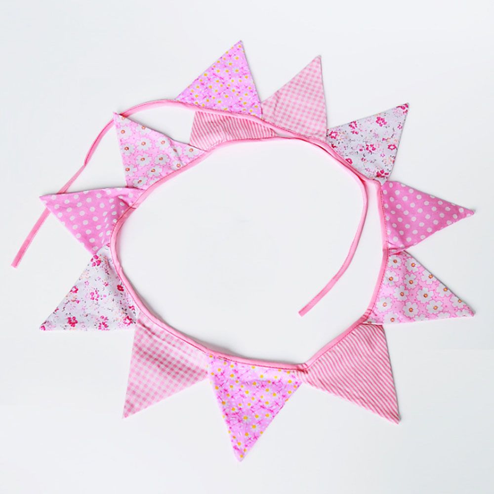 Cherrypick - Handcrafted Bunting Banner Flag - Pink