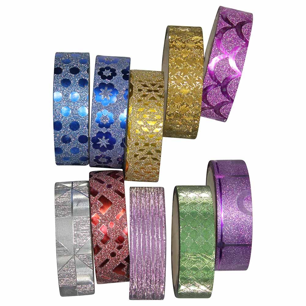 Mindset - DIY Glitter Tape 10pcs - Assorted