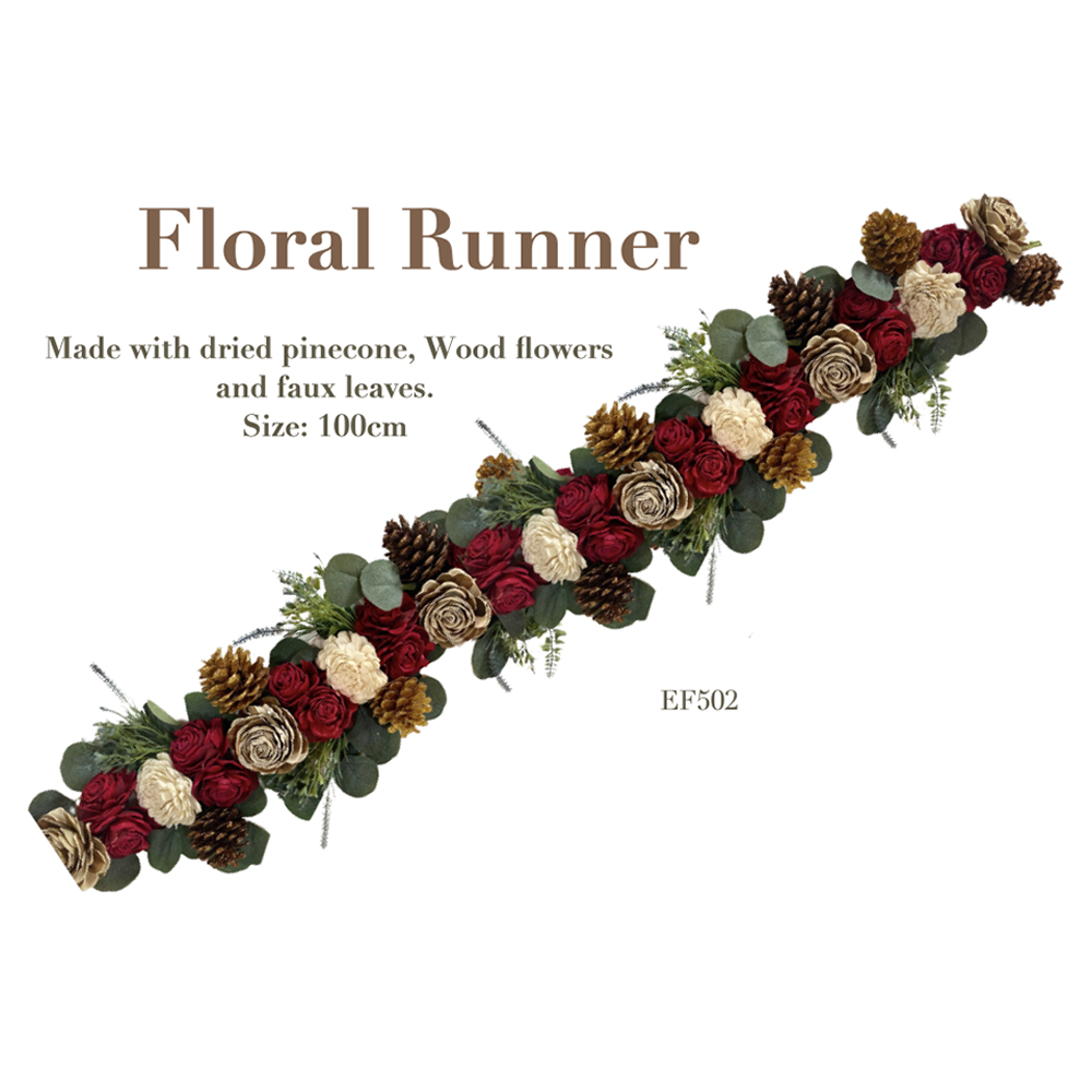 Eco Flowers - Christmas Garland Runner 