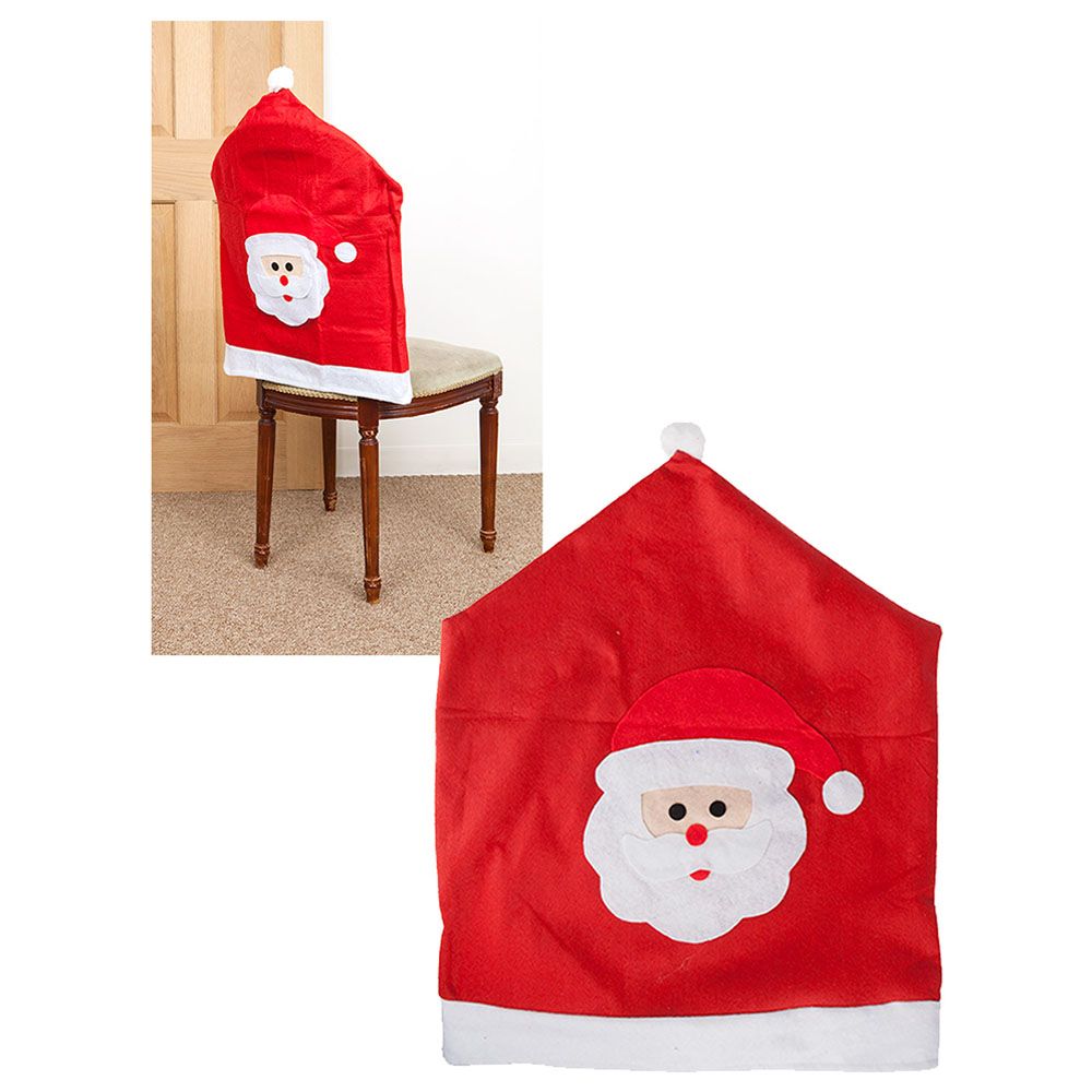 Merry Christmas - Chair Cover with Embroidery - Pack of 4