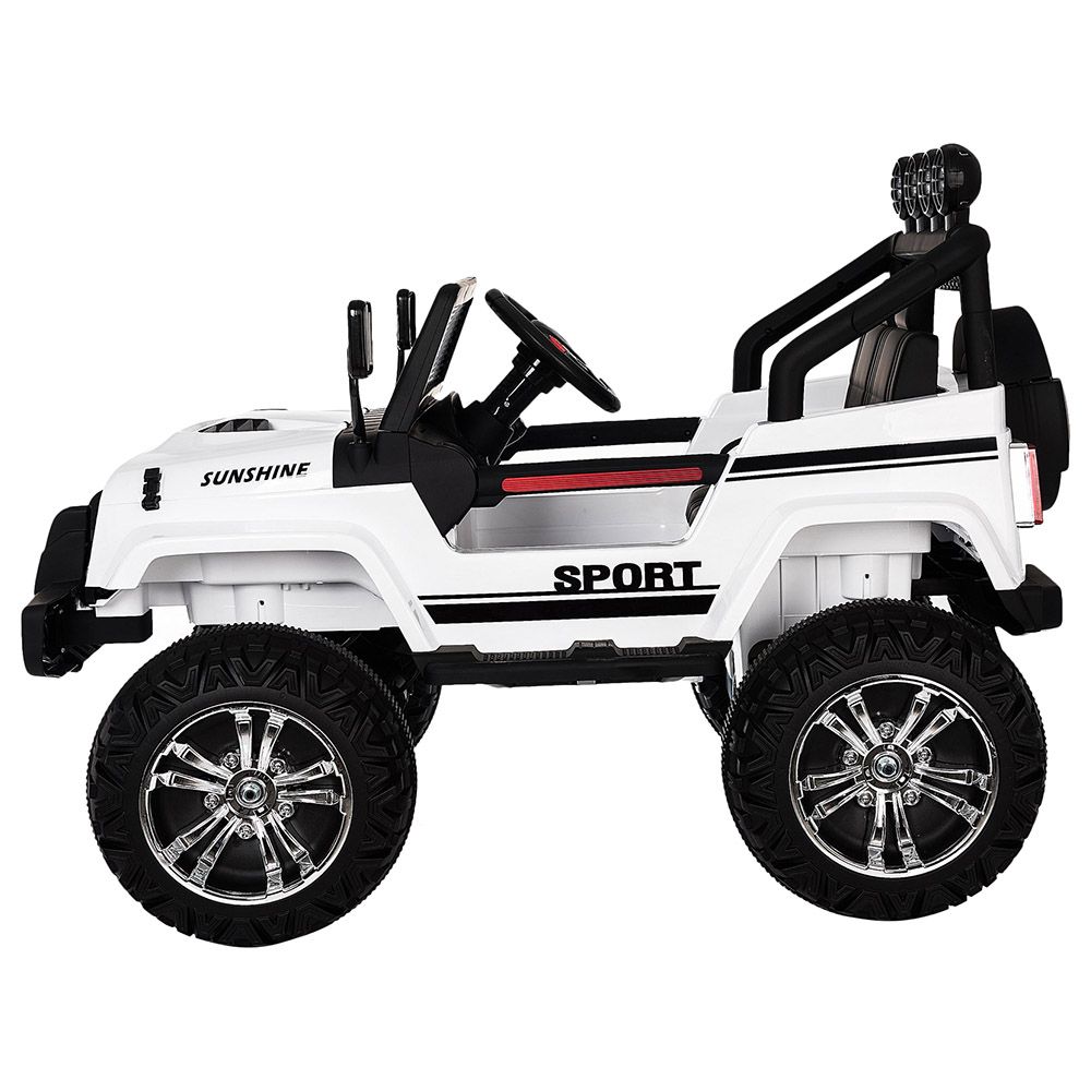 Megastar - Rideon 12V 2 Seater Kids Jeep Style - White