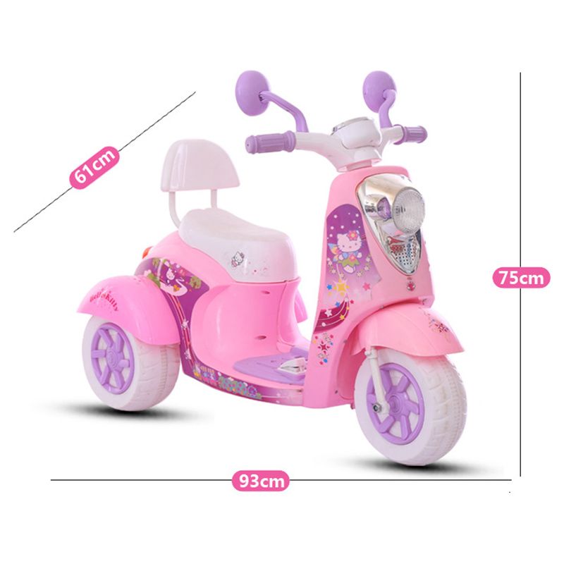 Megastar - Ride On Frozen Style 6V Sparkly Scooty - Pink