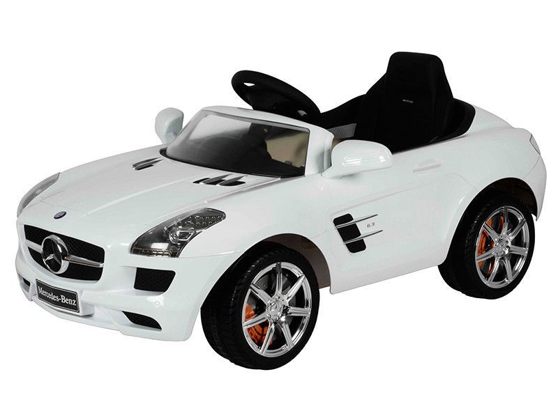 Megastar - Mercedes Benz SLS 6V Electric Ride On Car - White