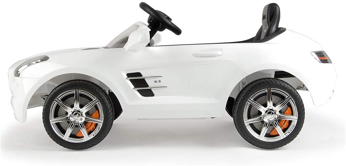 Megastar - Mercedes Benz SLS 6V Electric Ride On Car - White