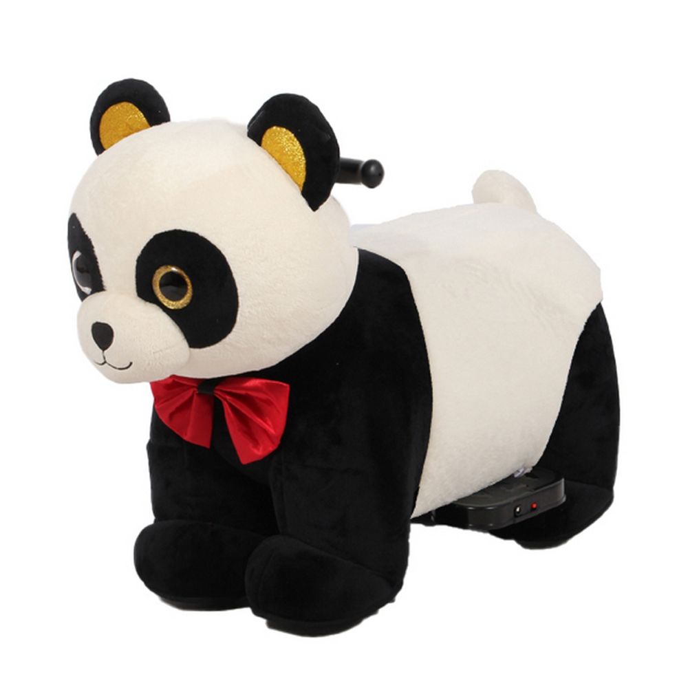 Megastar - Ride-on 6V Plush Panda Bear