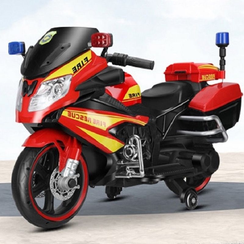 Megawheels - Ride On Police Force 12V Motorcycle - Red