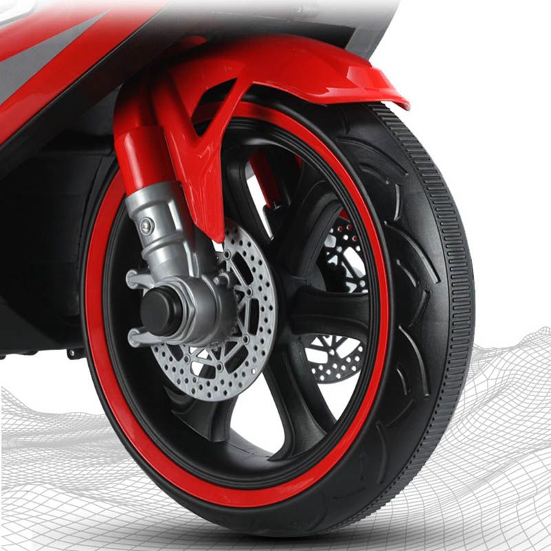 Megawheels - Ride On Police Force 12V Motorcycle - Red