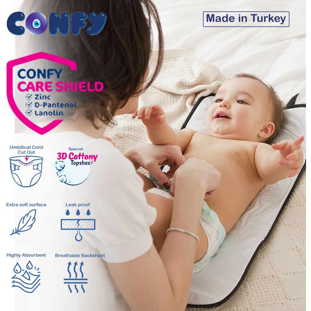 Confy - Premium Baby Diapers Eco Single Pack - Maxi Size 4 - 10-17kg - 32 Diapers