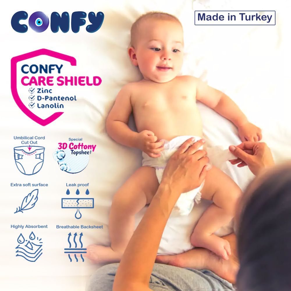 Confy - Premium Baby Diapers Eco Single Pack - Extra Large Size 6 - 16+kg - 24 Diapers