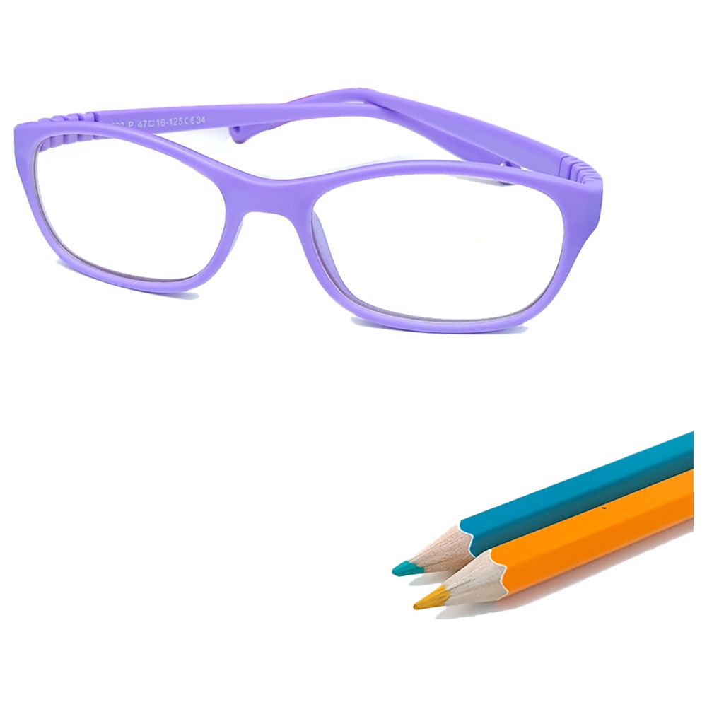 Megastar - Rectangular Blue Light Blocking Eye Glasses - Purple