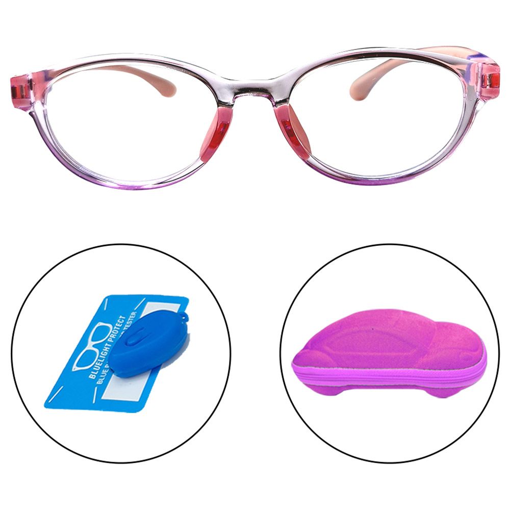 Megastar - Round Blue Light Blocking Eye Glasses - Pink