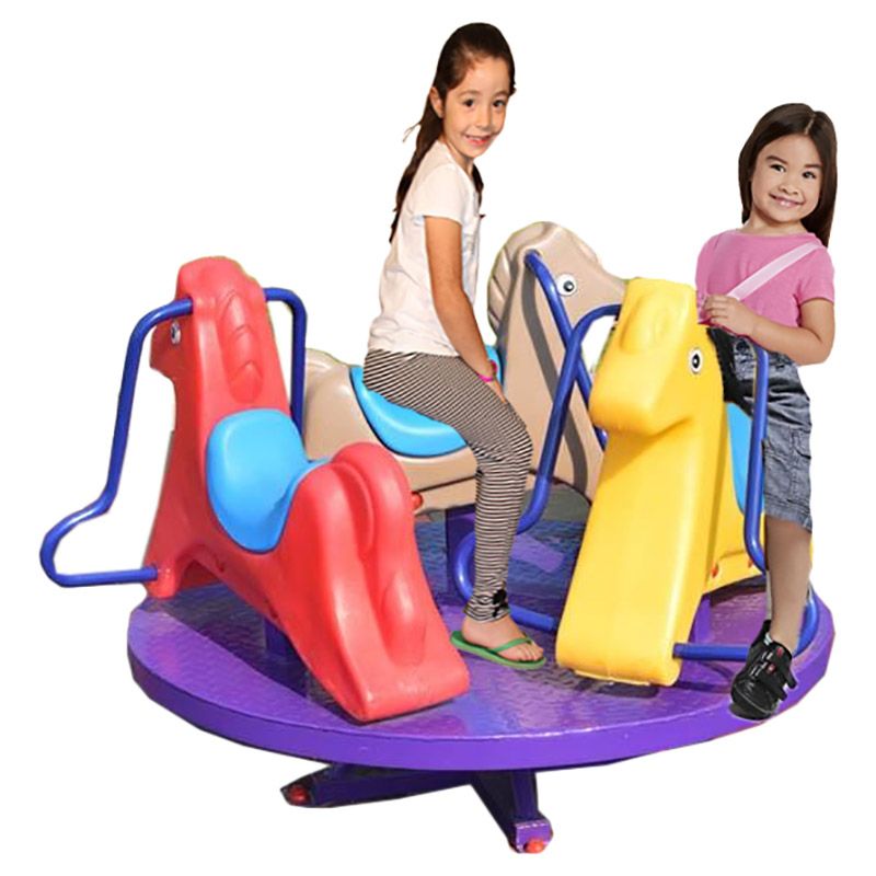 Megastar - Triplet Horseback Merry Go Round Garden Playset