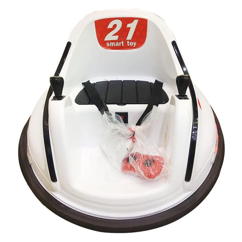 Megastar - Baby Car Swing Style with Led Lights & Remote-White