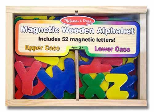 Melissa & Doug Magnetic Wooden Alphabet