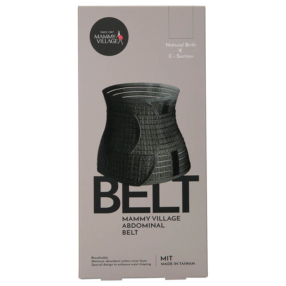 Mammy Village - Post Partum Abdominal Belt - Black