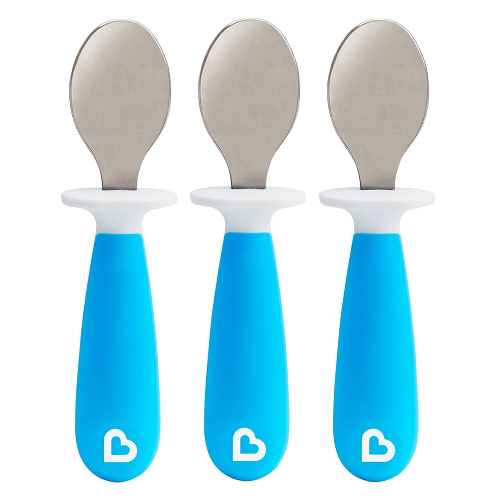 Munchkin - Raise Toddler Spoons 3pcs - Blue