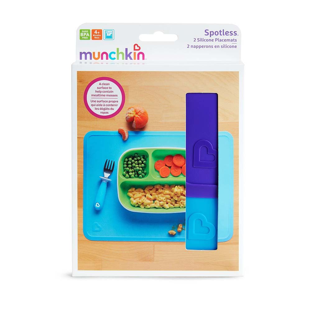 Munchkin - Spotless Silicone Placemats 2pc per Pack