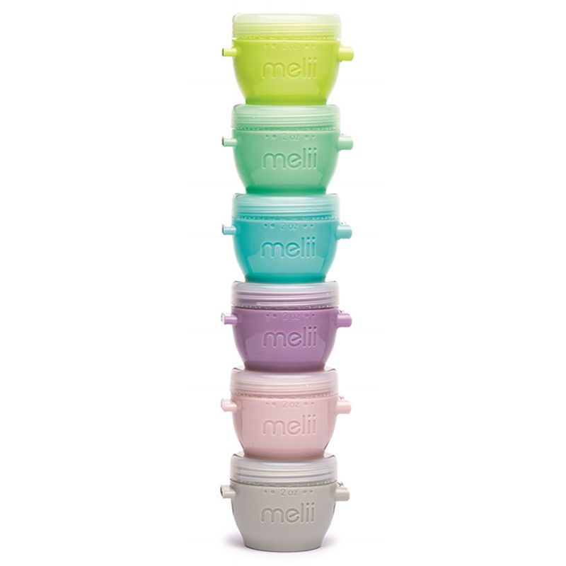 Melii - Snap & Go Pods Container - 2Oz - 6 pc-Set