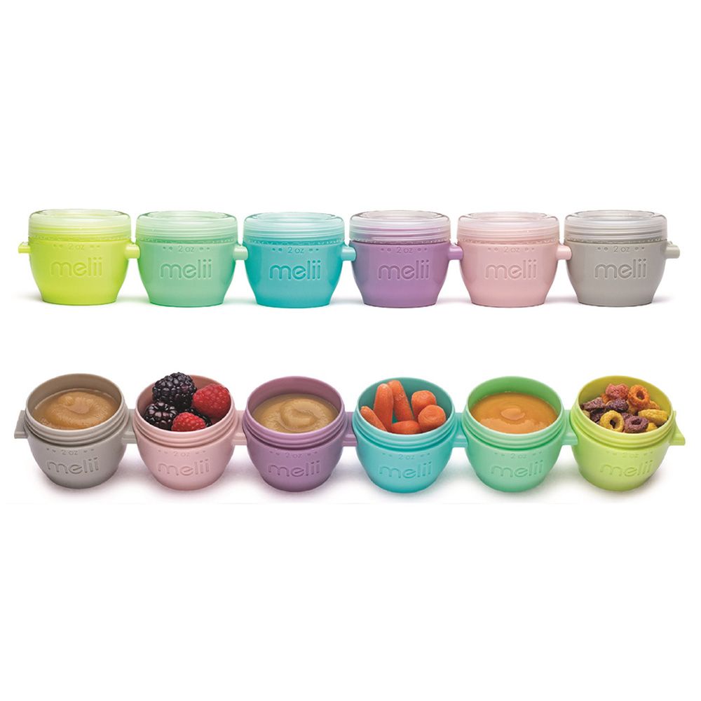 Melii - Snap & Go Pods Container - 2Oz - 6 pc-Set