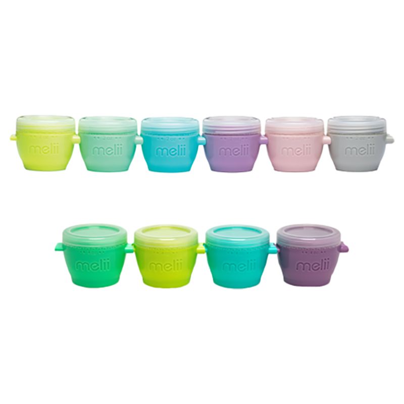 Melii - Snap & Go Pods Container - 2Oz - 6 pc-Set & 4Oz - 4 pc-Set