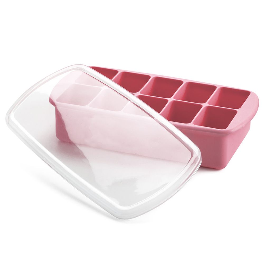 Melii - Silicone Baby Food Freezer Tray - 2 Oz - Pink