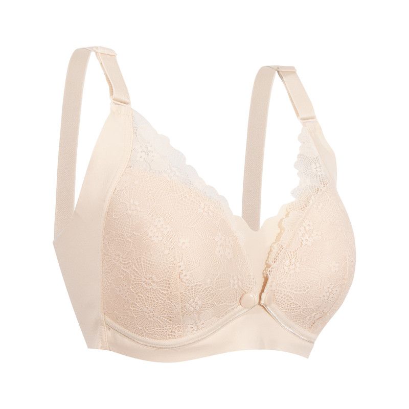 Okus - Pretty Lace Maternity & Nursing Bra - Beige