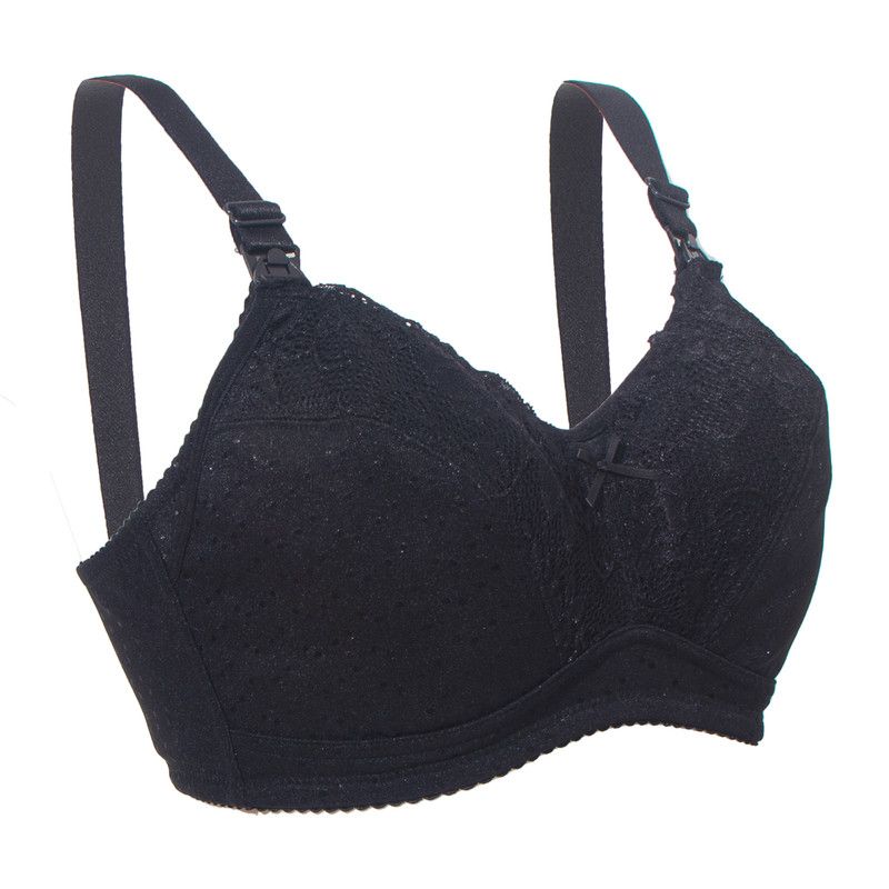 Okus - Basic Cotton Maternity & Nursing Bra - Black