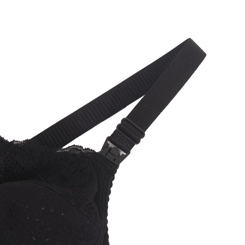 Okus - Basic Cotton Maternity & Nursing Bra - Black