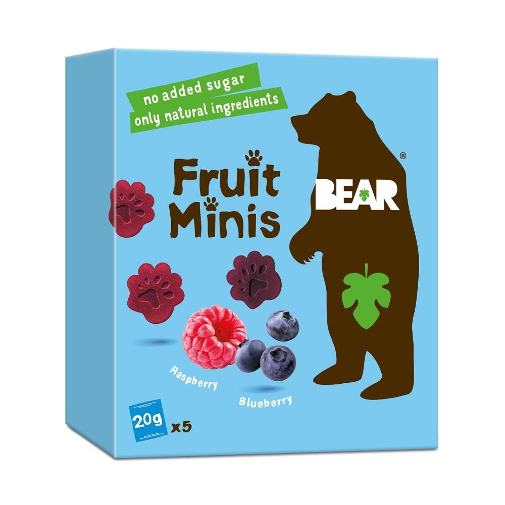 Bear - Fruit Minis Blueberry & Raspberry 5 - 20g