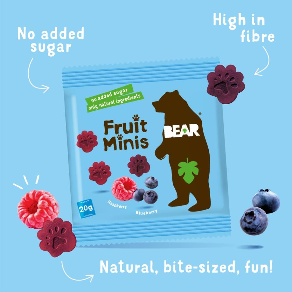 Bear - Fruit Minis Blueberry & Raspberry 5 - 20g