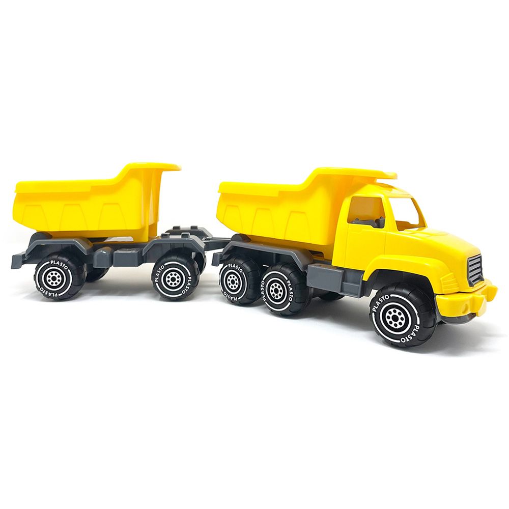 Plasto - Dump Truck With Trailer - 50 cm