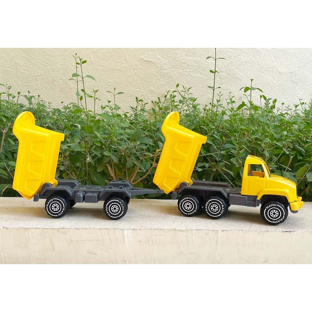 Plasto - Dump Truck With Trailer - 50 cm