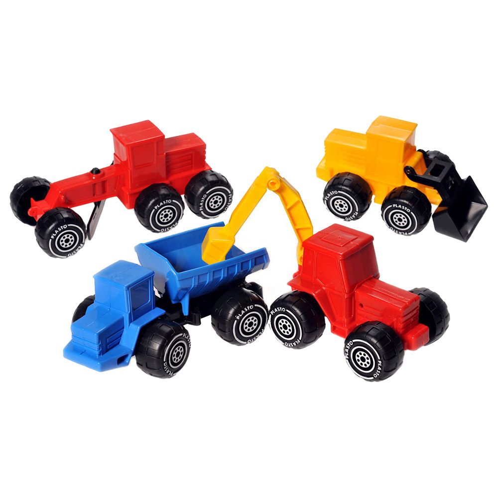 Plasto - Vehicle Set - 4pcs - 17-20 cm