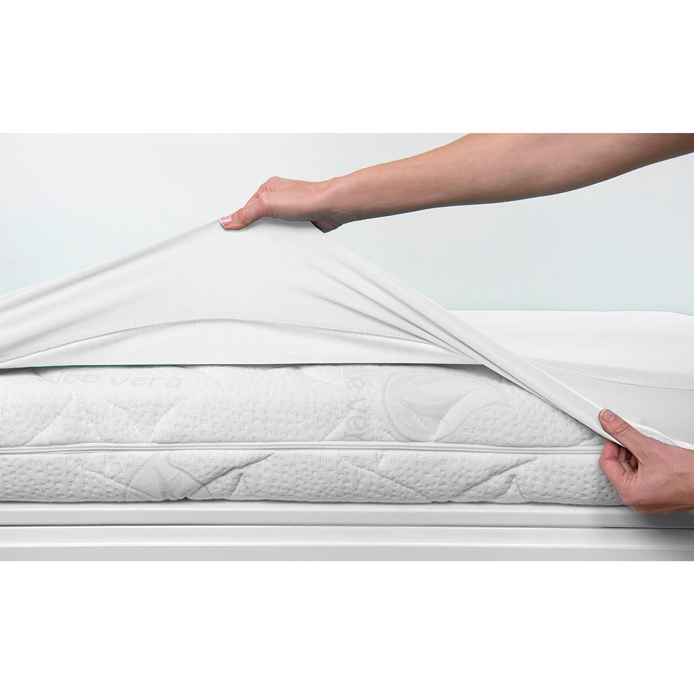 Bsensible - Crib Sheet & Mattress Protector - 60x120cm - White 