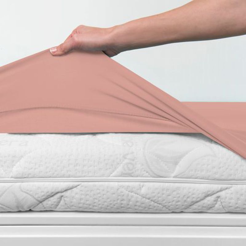 Bsensible - Crib Sheet & Mattress Protector - 60x120cm - Pink