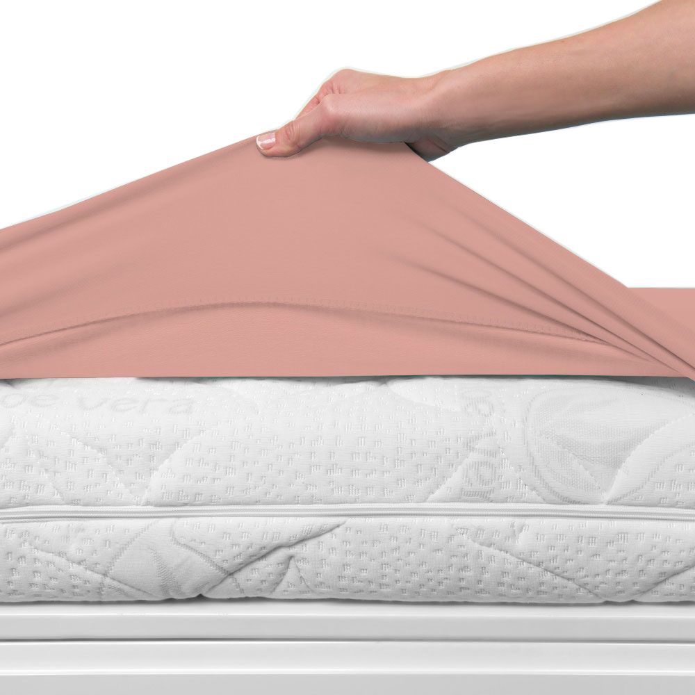 Bsensible - Crib Sheet & Mattress Protector - 70x140cm - Pink