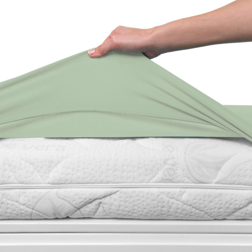 Bsensible - Crib Sheet & Mattress Protector - 70x140cm - Green