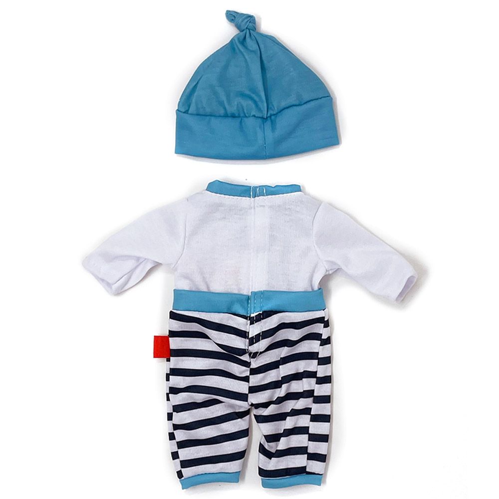 Miniland Baby - Cold Weather Pjs For Doll - 32cm - Turquoise - Blue